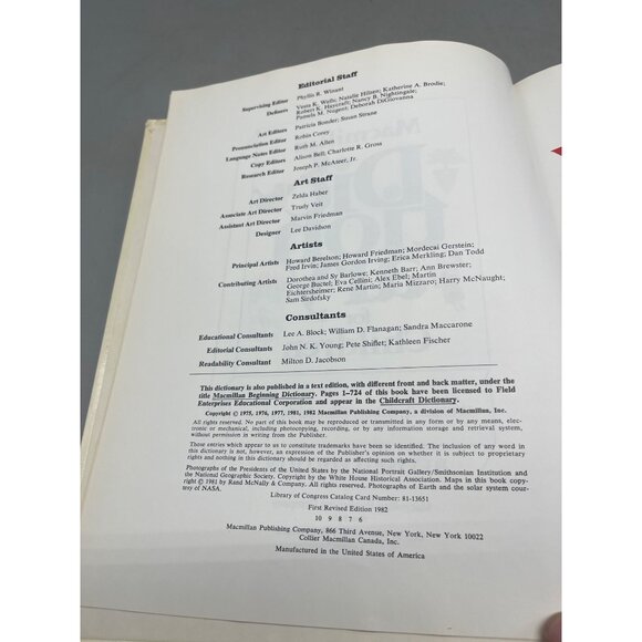 Macmillan Dictionary for children revised edition hardcover book 1982 READ - Picture 5 of 7
